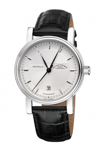 Muhle Glashutte Teutonia II Chronometer Silver / Strap M1-30-45-LB Muhle Glashutte Teutonia II Chronometer Silver / Strap M1-30-45-LB