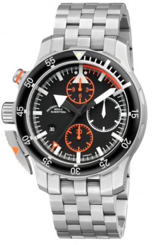 Muhle Glashutte S.A.R. Flieger Chronograph Black / Bracelet M1-41-33-MB