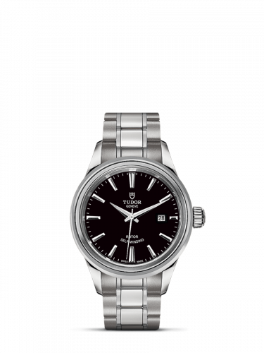 Tudor Style 28 Stainless Steel / Black / Bracelet M12100-0002 Tudor Style 28 Stainless Steel / Black / Bracelet M12100-0002