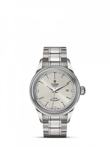 Tudor Style 28 Stainless Steel / Silver-Diamond / Bracelet M12100-0003 Tudor Style 28 Stainless Steel / Silver-Diamond / Bracelet M12100-0003
