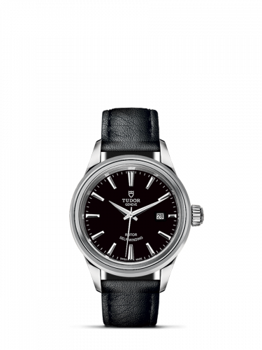 Tudor Style 28 Stainless Steel / Black / Strap M12100-0006 Tudor Style 28 Stainless Steel / Black / Strap M12100-0006