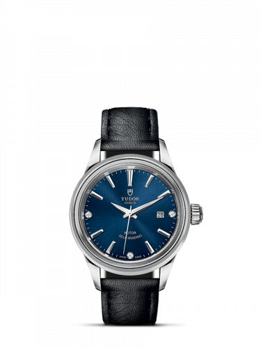 Tudor Style 28 Stainless Steel / Blue-Diamond / Strap M12100-0014 Tudor Style 28 Stainless Steel / Blue-Diamond / Strap M12100-0014