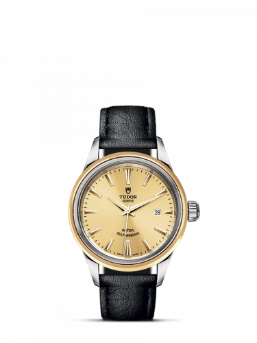 Tudor Style 28 Stainless Steel / Yellow Gold / Champagne / Strap M12103-0007 Tudor Style 28 Stainless Steel / Yellow Gold / Champagne / Strap M12103-0007
