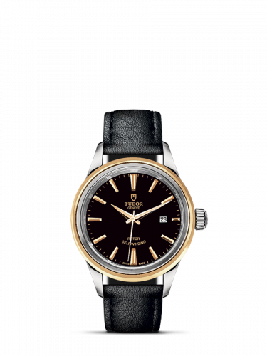 Tudor Style 28 Stainless Steel / Yellow Gold / Black / Strap M12103-0009 Tudor Style 28 Stainless Steel / Yellow Gold / Black / Strap M12103-0009