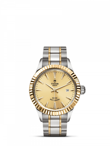 Tudor Style 28 Stainless Steel / Yellow Gold / Fluted / Champagne / Bracelet M12113-0001 Tudor Style 28 Stainless Steel / Yellow Gold / Fluted / Champagne / Bracelet M12113-0001