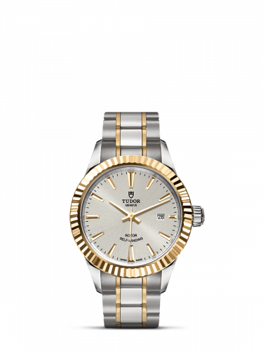 Tudor Style 28 Stainless Steel / Yellow Gold / Fluted / Silver / Bracelet M12113-0003 Tudor Style 28 Stainless Steel / Yellow Gold / Fluted / Silver / Bracelet M12113-0003
