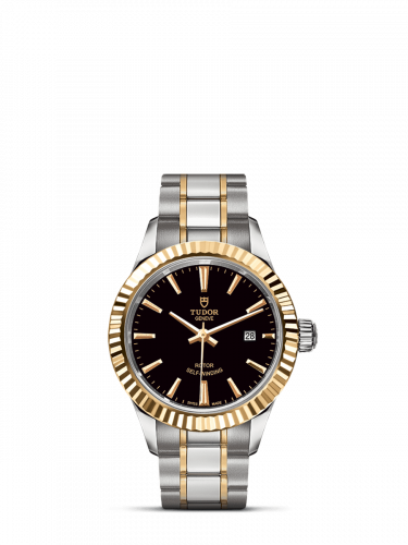 Tudor Style 28 Stainless Steel / Yellow Gold / Fluted / Black / Bracelet M12113-0005 Tudor Style 28 Stainless Steel / Yellow Gold / Fluted / Black / Bracelet M12113-0005