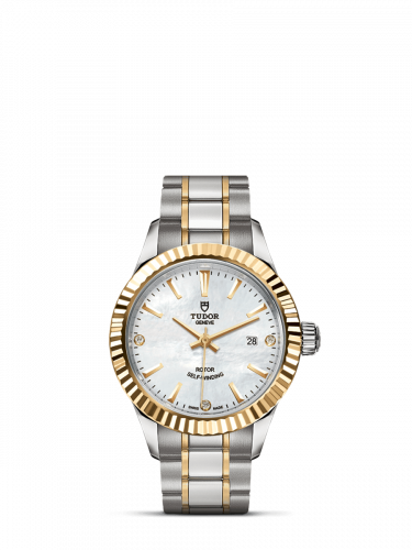 Tudor Style 28 Stainless Steel / Yellow Gold / Fluted / MOP-Diamond / Bracelet M12113-0017 Tudor Style 28 Stainless Steel / Yellow Gold / Fluted / MOP-Diamond / Bracelet M12113-0017