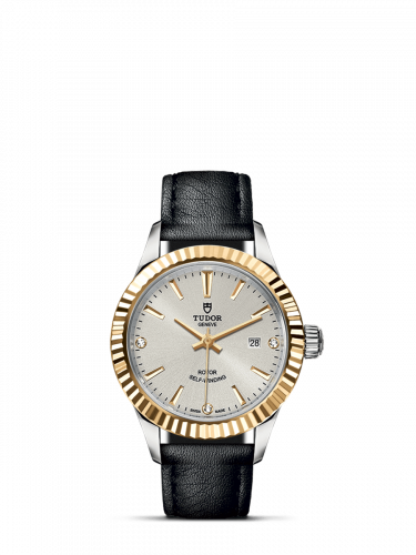 Tudor Style 28 Stainless Steel / Yellow Gold / Fluted / Silver-Diamond / Strap M12113-0023 Tudor Style 28 Stainless Steel / Yellow Gold / Fluted / Silver-Diamond / Strap M12113-0023