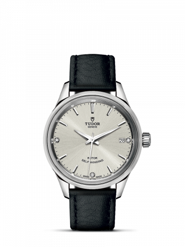 Tudor Style 34 Stainless Steel / Silver-Diamond / Strap M12300-0007 Tudor Style 34 Stainless Steel / Silver-Diamond / Strap M12300-0007