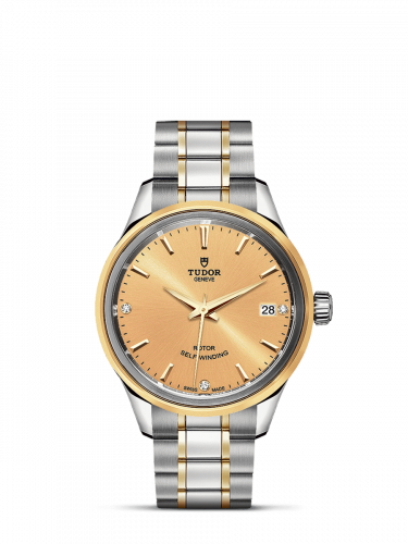 Tudor Style 34 Stainless Steel / Yellow Gold / Champagne-Diamond / Bracelet M12303-0004 Tudor Style 34 Stainless Steel / Yellow Gold / Champagne-Diamond / Bracelet M12303-0004