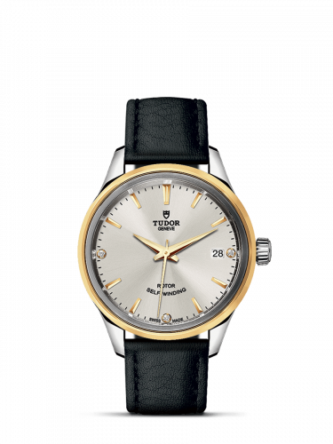 Tudor Style 34 Stainless Steel / Yellow Gold / Silver-Diamond / Strap M12303-0011 Tudor Style 34 Stainless Steel / Yellow Gold / Silver-Diamond / Strap M12303-0011
