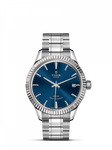 Tudor Style 34 Stainless Steel / Fluted / Blue / Bracelet M12310-0013 Tudor Style 34 Stainless Steel / Fluted / Blue / Bracelet M12310-0013