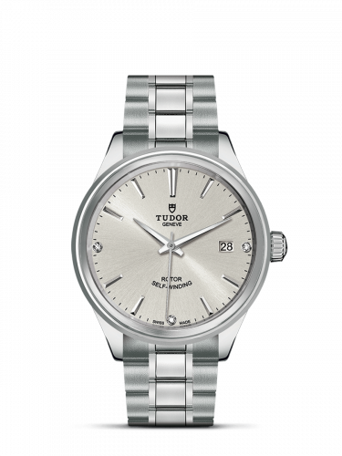 Tudor Style 38 Stainless Steel / Silver-Diamond / Bracelet M12500-0003 Tudor Style 38 Stainless Steel / Silver-Diamond / Bracelet M12500-0003