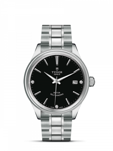 Tudor Style 38 Stainless Steel / Black-Diamond / Bracelet M12500-0004 Tudor Style 38 Stainless Steel / Black-Diamond / Bracelet M12500-0004