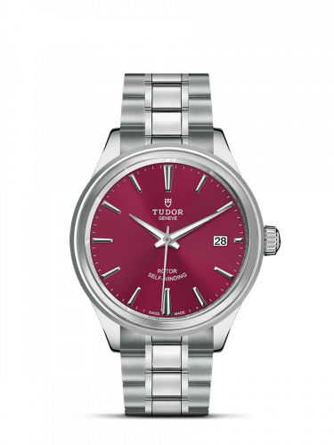 Tudor Style 38 Stainless Steel / Burgundy / Bracelet M12500-0011 Tudor Style 38 Stainless Steel / Burgundy / Bracelet M12500-0011