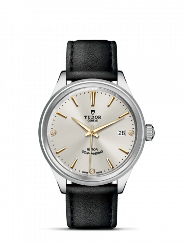 Tudor Style 38 Stainless Steel / Silver-Diamond / Strap M12500-0020 Tudor Style 38 Stainless Steel / Silver-Diamond / Strap M12500-0020