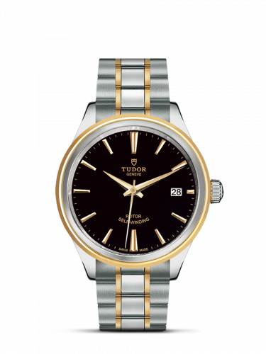 Tudor Style 38 Stainless Steel / Yellow Gold / Black / Bracelet M12503-0003 Tudor Style 38 Stainless Steel / Yellow Gold / Black / Bracelet M12503-0003