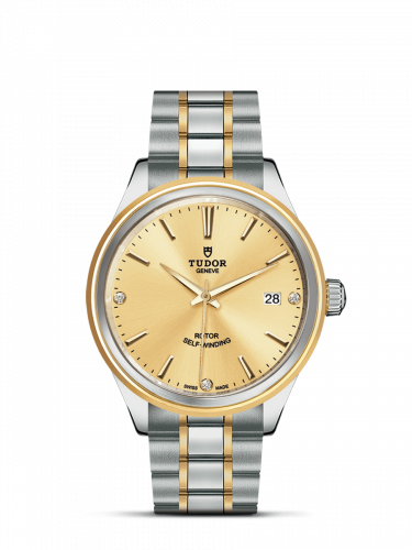 Tudor Style 38 Stainless Steel / Yellow Gold / Champagne-Diamond / Bracelet M12503-0004 Tudor Style 38 Stainless Steel / Yellow Gold / Champagne-Diamond / Bracelet M12503-0004