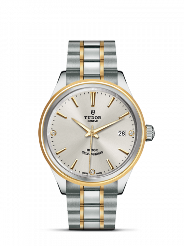 Tudor Style 38 Stainless Steel / Yellow Gold / Silver-Diamond / Bracelet M12503-0005 Tudor Style 38 Stainless Steel / Yellow Gold / Silver-Diamond / Bracelet M12503-0005