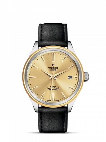 Tudor Style 38 Stainless Steel / Yellow Gold / Champagne / Strap M12503-0007 Tudor Style 38 Stainless Steel / Yellow Gold / Champagne / Strap M12503-0007