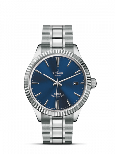Tudor Style 38 Stainless Steel / Fluted / Blue / Bracelet M12510-0013 Tudor Style 38 Stainless Steel / Fluted / Blue / Bracelet M12510-0013