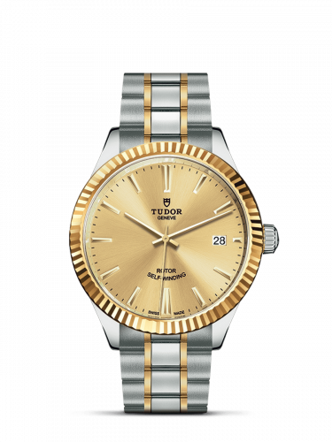 Tudor Style 38 Stainless Steel / Yellow Gold / Fluted / Champagne / Bracelet M12513-0001 Tudor Style 38 Stainless Steel / Yellow Gold / Fluted / Champagne / Bracelet M12513-0001