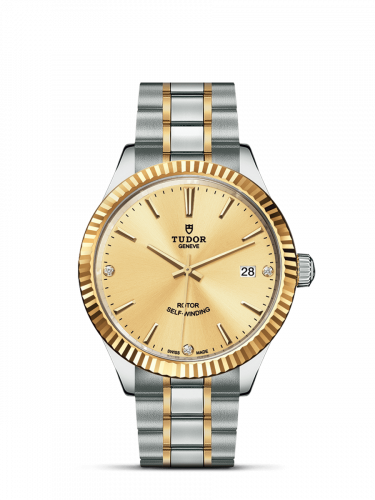 Tudor Style 38 Stainless Steel / Yellow Gold / Fluted / Champagne-Diamond / Bracelet M12513-0007 Tudor Style 38 Stainless Steel / Yellow Gold / Fluted / Champagne-Diamond / Bracelet M12513-0007