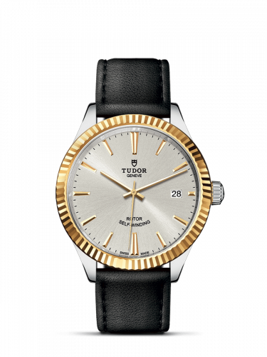Tudor Style 38 Stainless Steel / Yellow Gold / Fluted / Silver / Strap M12513-0018 Tudor Style 38 Stainless Steel / Yellow Gold / Fluted / Silver / Strap M12513-0018