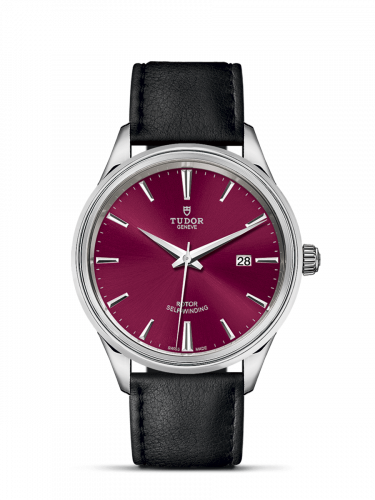 Tudor Style 41 Stainless Steel / Burgundy / Strap M12700-0012 Tudor Style 41 Stainless Steel / Burgundy / Strap M12700-0012