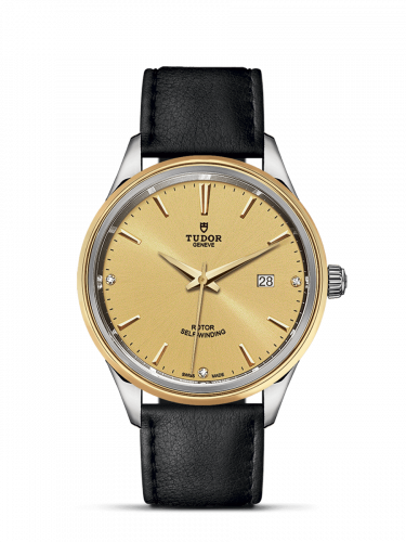 Tudor Style 41 Stainless Steel / Yellow Gold / Champagne-Diamond / Strap M12703-0010 Tudor Style 41 Stainless Steel / Yellow Gold / Champagne-Diamond / Strap M12703-0010