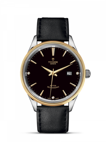 Tudor Style 41 Stainless Steel / Yellow Gold / Black-Diamond / Strap M12703-0012 Tudor Style 41 Stainless Steel / Yellow Gold / Black-Diamond / Strap M12703-0012