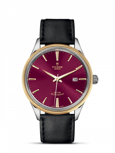 Tudor Style 41 Stainless Steel / Yellow Gold / Burgundy / Strap M12703-0014 Tudor Style 41 Stainless Steel / Yellow Gold / Burgundy / Strap M12703-0014