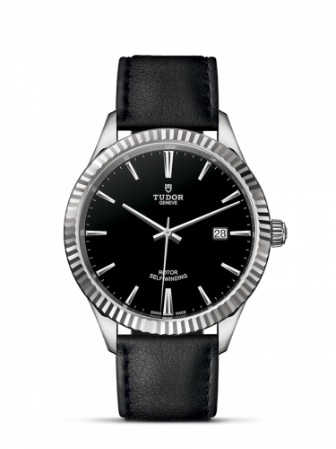 Tudor Style 41 Stainless Steel / Fluted / Black / Strap M12710-0022 Tudor Style 41 Stainless Steel / Fluted / Black / Strap M12710-0022