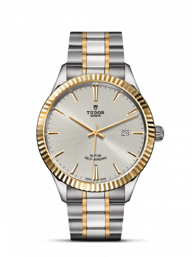 Tudor Style 41 Stainless Steel / Yellow Gold / Fluted / Silver / Bracelet M12713-0003 Tudor Style 41 Stainless Steel / Yellow Gold / Fluted / Silver / Bracelet M12713-0003