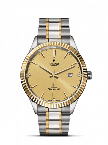 Tudor Style 41 Stainless Steel / Yellow Gold / Fluted / Champagne-Diamond / Bracelet M12713-0007 Tudor Style 41 Stainless Steel / Yellow Gold / Fluted / Champagne-Diamond / Bracelet M12713-0007