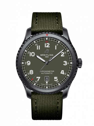 Breitling Aviator 8 Automatic 41 Blacksteel / Curtiss Warhawk / Canvas / Folding M173152A1L1X1 Breitling Aviator 8 Automatic 41 Blacksteel / Curtiss Warhawk / Canvas / Folding M173152A1L1X1
