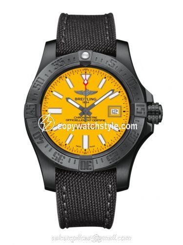 Breitling Avenger II Seawolf Black Steel / Cobra Yellow / Military / Limited Edition M17331E2.I530.109W