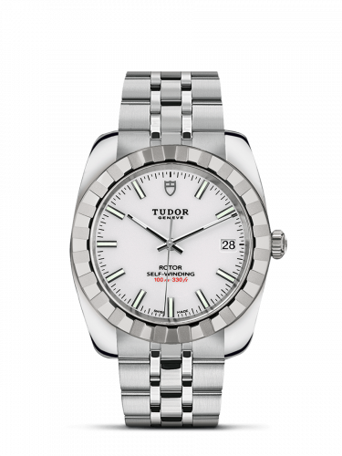 Tudor Classic 38 Stainless Steel / Fluted / White / Bracelet M21010-0007 Tudor Classic 38 Stainless Steel / Fluted / White / Bracelet M21010-0007