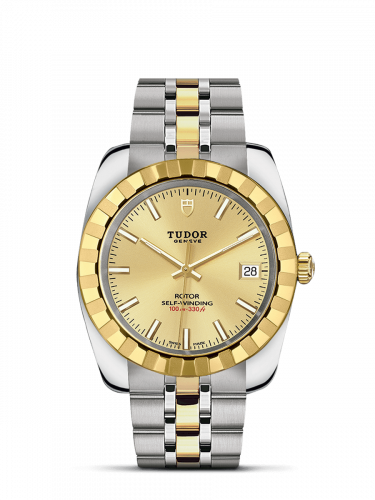 Tudor Classic 38 Stainless Steel / Yellow Gold / Fluted / Champagne / Bracelet M21013-0002 Tudor Classic 38 Stainless Steel / Yellow Gold / Fluted / Champagne / Bracelet M21013-0002