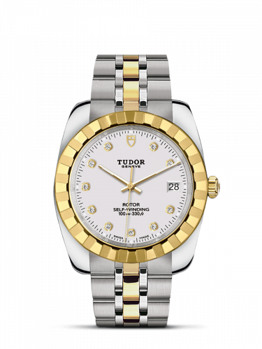 Tudor Classic 38 Stainless Steel / Yellow Gold / Fluted / White-Diamond / Bracelet M21013-0006 Tudor Classic 38 Stainless Steel / Yellow Gold / Fluted / White-Diamond / Bracelet M21013-0006