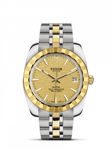 Tudor Classic 38 Stainless Steel / Yellow Gold / Fluted / Champagne / Bracelet M21013-0008 Tudor Classic 38 Stainless Steel / Yellow Gold / Fluted / Champagne / Bracelet M21013-0008
