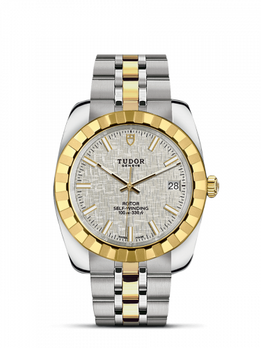Tudor Classic 38 Stainless Steel / Yellow Gold / Fluted / Silver / Bracelet M21013-0011 Tudor Classic 38 Stainless Steel / Yellow Gold / Fluted / Silver / Bracelet M21013-0011