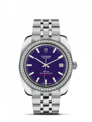 Tudor Classic 38 Stainless Steel / Diamond / Blue / Bracelet M21020-0009 Tudor Classic 38 Stainless Steel / Diamond / Blue / Bracelet M21020-0009