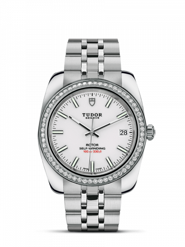 Tudor Classic 38 Stainless Steel / Diamond / White / Bracelet M21020-0010 Tudor Classic 38 Stainless Steel / Diamond / White / Bracelet M21020-0010
