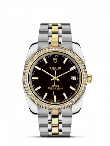 Tudor Classic 38 Stainless Steel / Yellow Gold / Diamond / Black / Bracelet M21023-0001 Tudor Classic 38 Stainless Steel / Yellow Gold / Diamond / Black / Bracelet M21023-0001