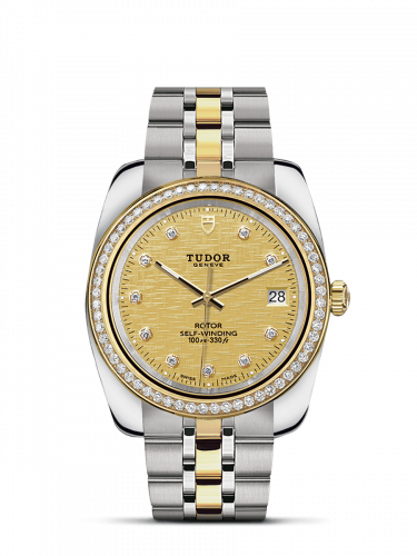 Tudor Classic 38 Stainless Steel / Yellow Gold / Diamond / Champagne-Diamond / Bracelet M21023-0010 Tudor Classic 38 Stainless Steel / Yellow Gold / Diamond / Champagne-Diamond / Bracelet M21023-0010