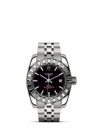 Tudor Classic 28 Stainless Steel / Fluted / Black / Bracelet M22010-0001 Tudor Classic 28 Stainless Steel / Fluted / Black / Bracelet M22010-0001