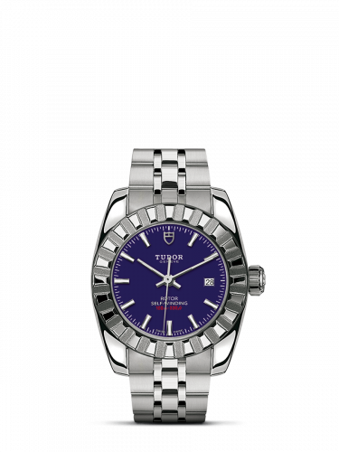 Tudor Classic 28 Stainless Steel / Fluted / Blue / Bracelet M22010-0004 Tudor Classic 28 Stainless Steel / Fluted / Blue / Bracelet M22010-0004