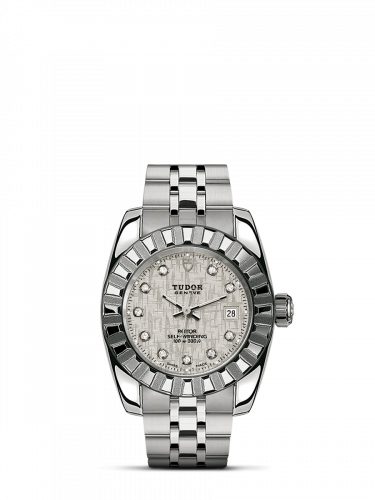 Tudor Classic 28 Stainless Steel / Fluted / Silver-Diamond / Bracelet M22010-0011 Tudor Classic 28 Stainless Steel / Fluted / Silver-Diamond / Bracelet M22010-0011